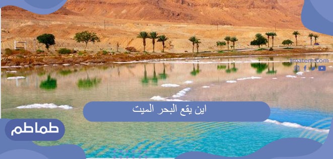 أين يقع البحر الميت