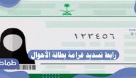 رابط تسديد غرامة بطاقة الأحوال .. كم غرامة بطاقة الأحوال ؟