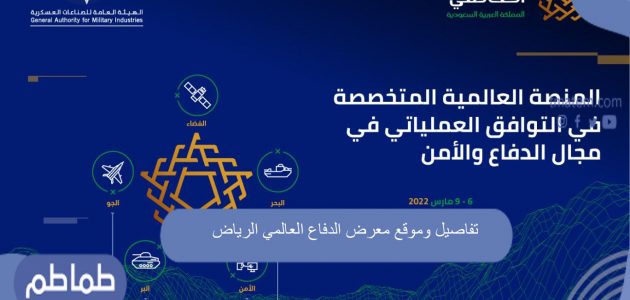 تفاصيل وموقع معرض الدفاع العالمي الرياض