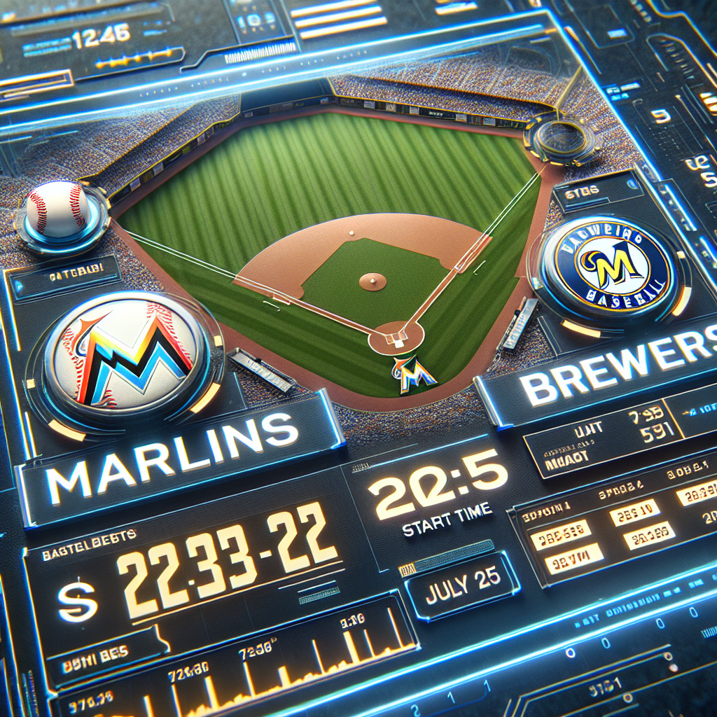 توقعات مباراة مارلينز ضد برويرز، odds، وقت البداية: اختيارات دوري MLB لعام 2025، أفضل الرهانات ليوم 25 يوليو من نموذج موثوق.
