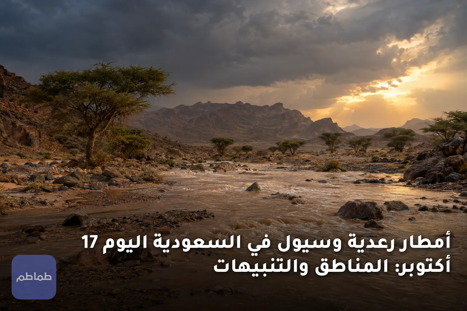 أمطار رعدية وسيول في السعودية اليوم 17 أكتوبر: المناطق والتنبيهات