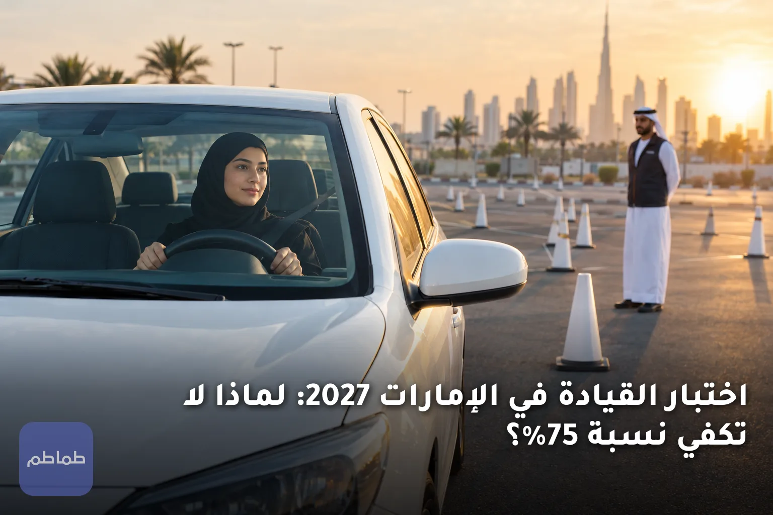 اختبار القيادة في الإمارات 2027: لماذا لا تكفي نسبة 75%؟