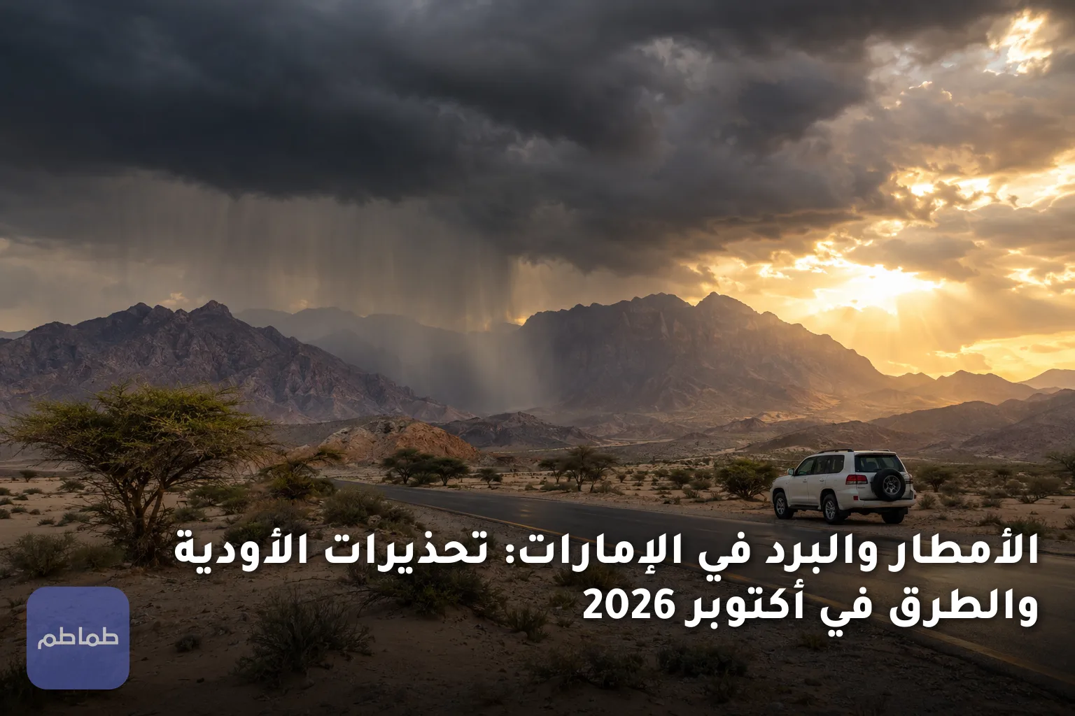 الأمطار والبرد في الإمارات: تحذيرات الأودية والطرق في أكتوبر 2026