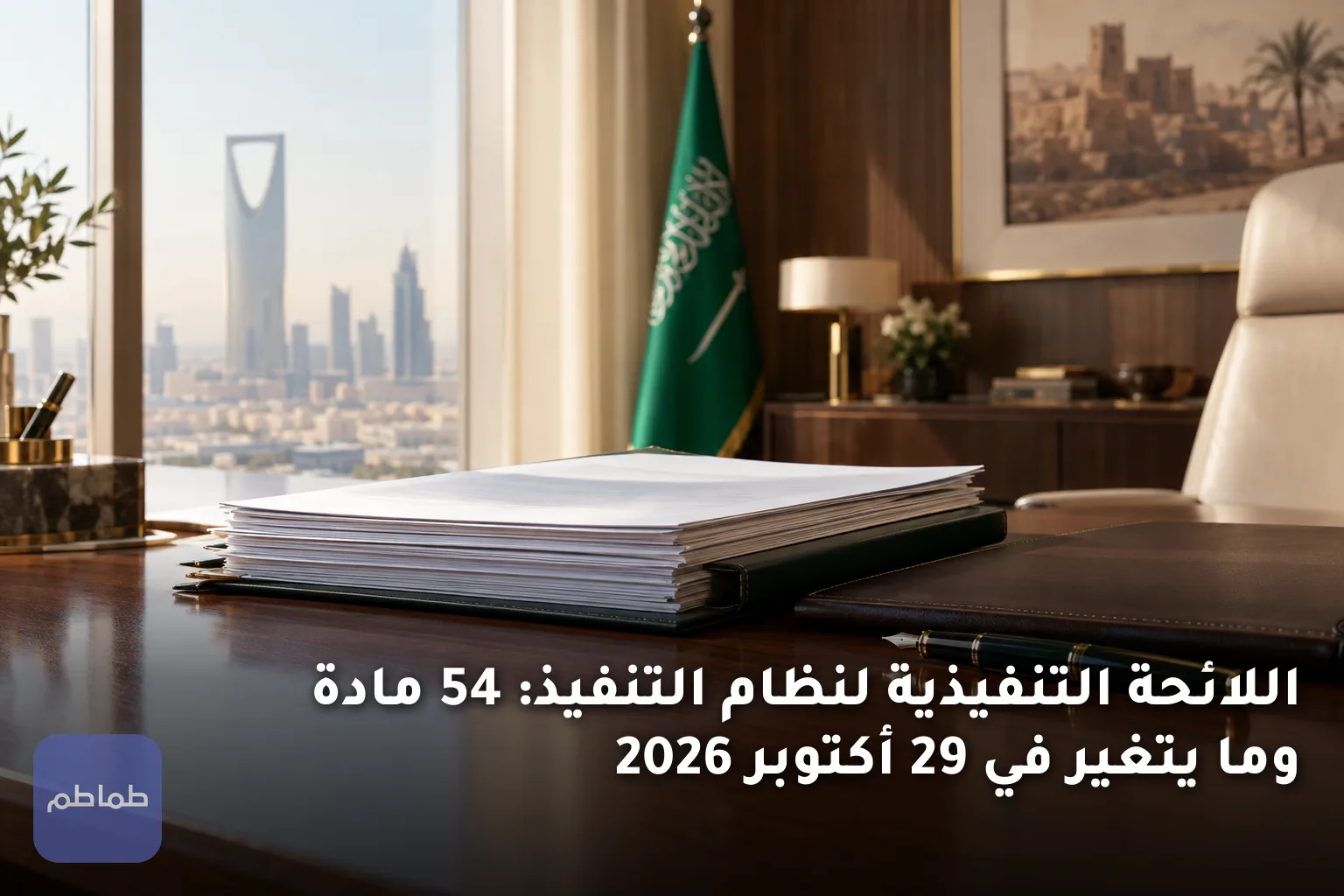 اللائحة التنفيذية لنظام التنفيذ: 54 مادة وما يتغير في 29 أكتوبر 2026