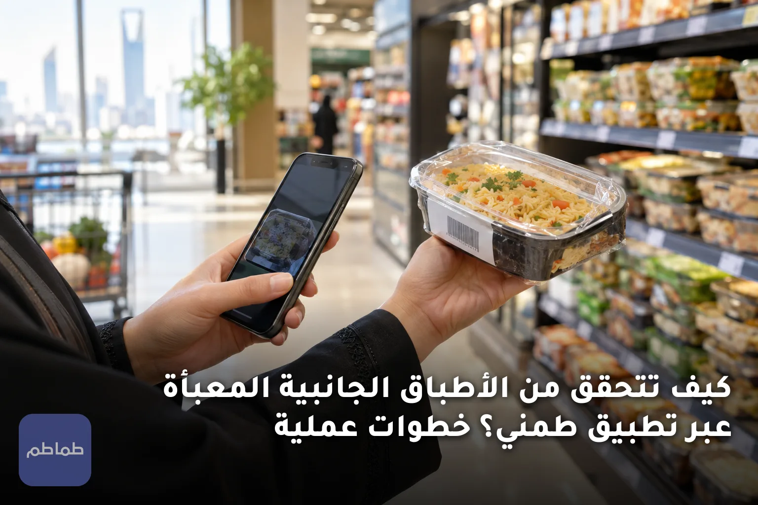 كيف تتحقق من الأطباق الجانبية المعبأة عبر تطبيق طمني؟ خطوات عملية