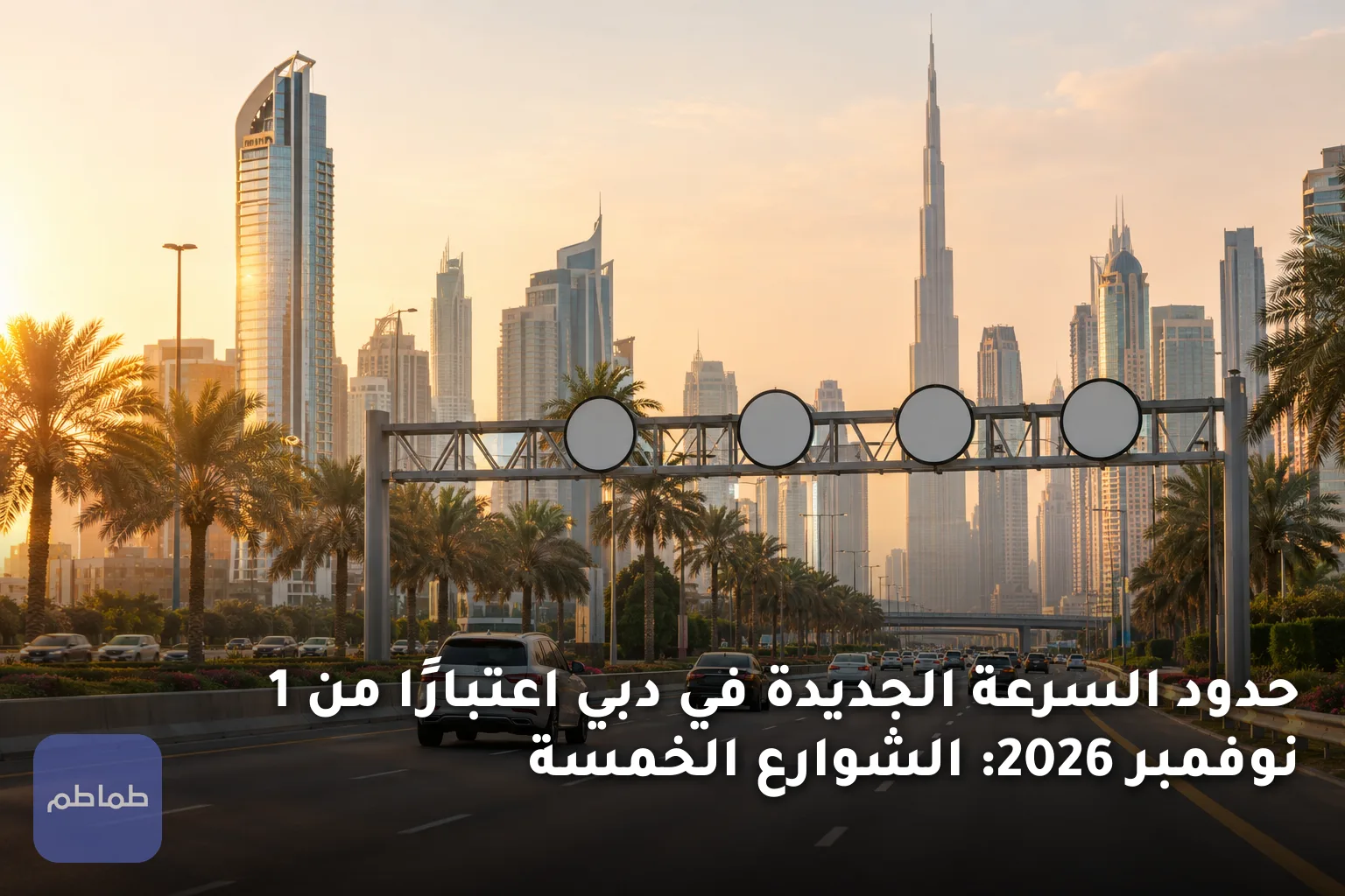 حدود السرعة الجديدة في دبي اعتبارًا من 1 نوفمبر 2026: الشوارع الخمسة