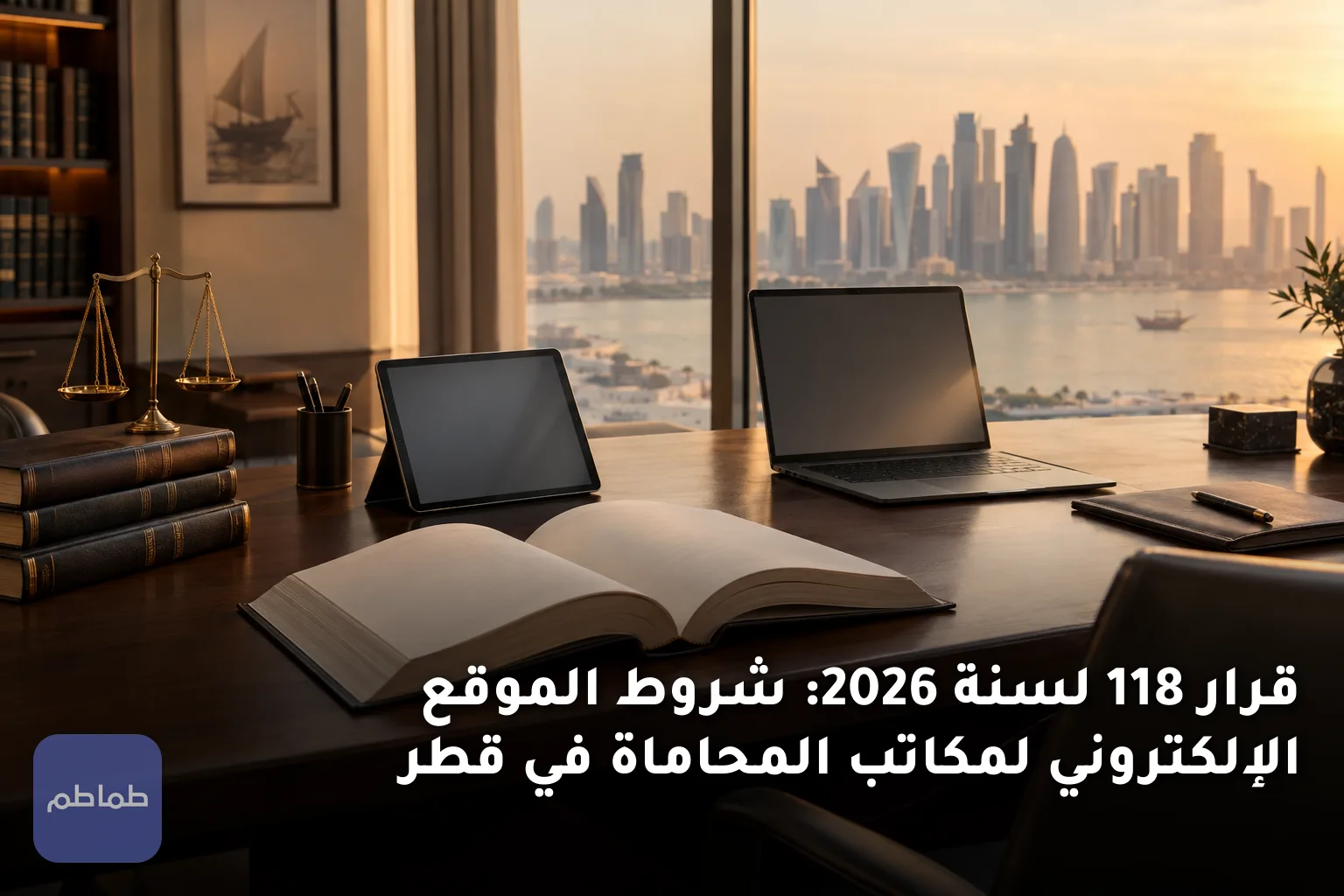 قرار 118 لسنة 2026: شروط الموقع الإلكتروني لمكاتب المحاماة في قطر