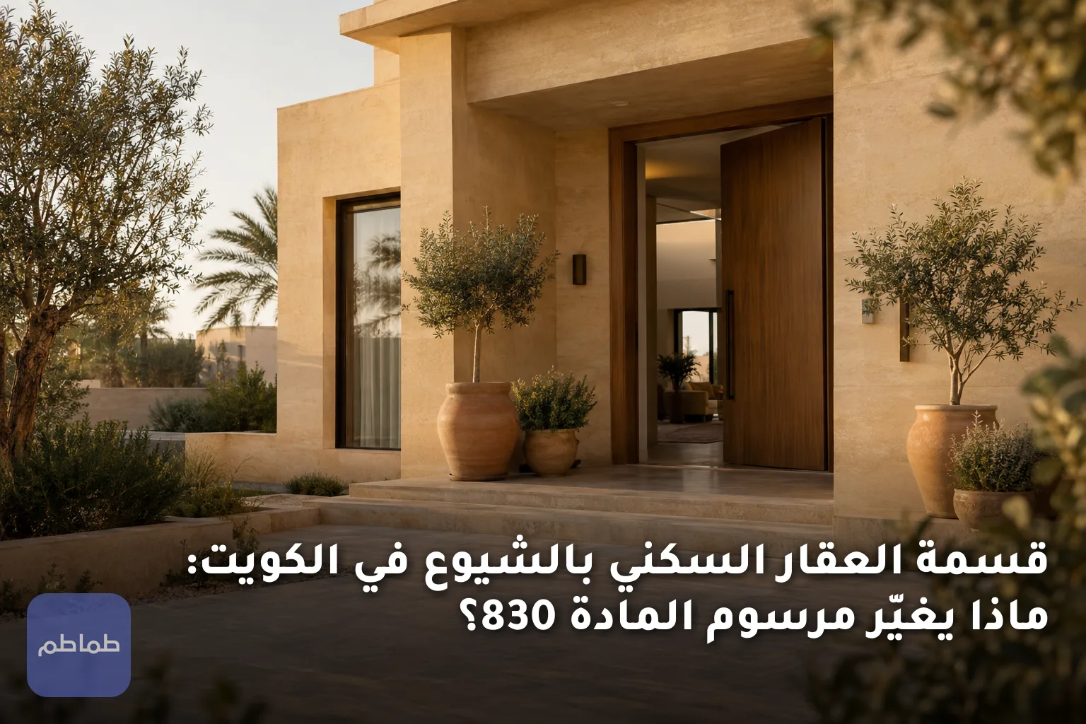 قسمة العقار السكني بالشيوع في الكويت: ماذا يغيّر مرسوم المادة 830؟