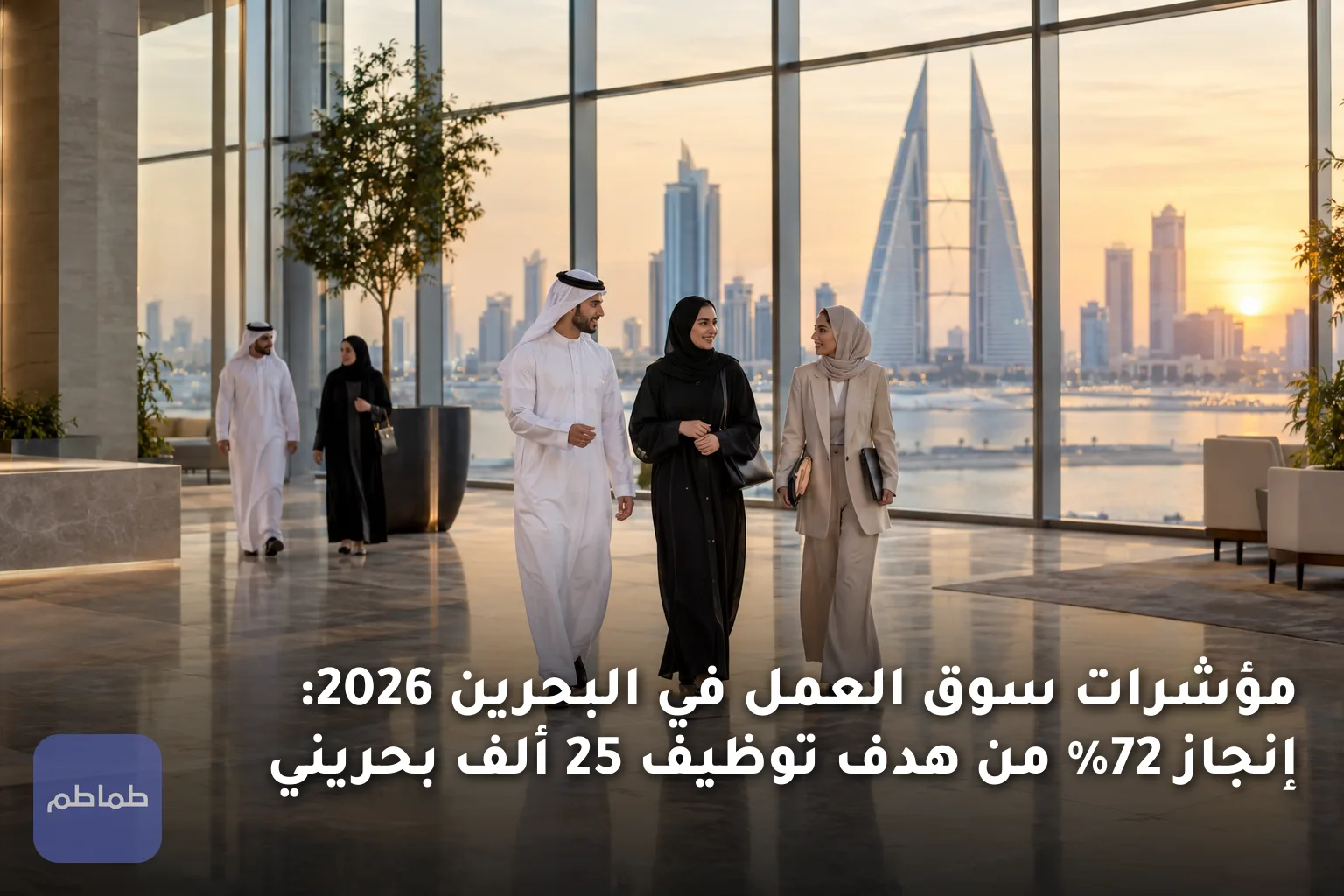 مؤشرات سوق العمل في البحرين 2026: إنجاز 72% من هدف توظيف 25 ألف بحريني